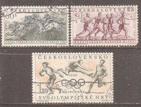 Чехословаччина Чехословакия ^/--/^ Чехословакия 1956 Sc.763-765 гаш. ПОЛНАЯ серия ^_^^^ Чехословаччина 1956 Sc.763-765 гаш. Повна серія - фото фото фото