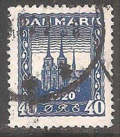 Скандинавія Скандинавия ^/--/^ Дания 1921 Sc. 160 used ^_^^^ Данія 1921 Sc. 160 used - фото фото фото