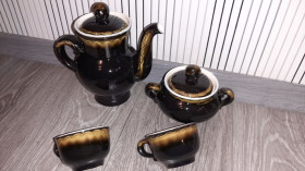 Статуетки, Скульптури, Фігурки, Фарфор Статуэтки, Скульптуры, Фигурки, Фарфор ^/--/^ Сервиз Заварник + сахарница + 2 /--/ шт чашки СССр ЗИК Конаково ^_^^^ Сервіз Заварник + цукровиця + 2 /--/ шт чашки СССр ЗІК Конаково - фото фото фото