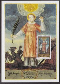 Європа Европа ^/--/^ Лихтенштейн 2004 СВЯТОЙ ST.SYRACIUS ЖИВОПИСЬ ИСКУССТВО КАРТИНА ПОРТРЕТ ХРИСТИАНСТВО КМ Mi.1345 EUR 5 ^_^^^ Ліхтенштейн 2004 Святий ST. SYRACIUS ЖИВОПИС МИСТЕЦТВО КАРТИНА ПОРТРЕТ ХРИСТИАНСТВО КМ Mi.1345 EUR 5 - фото фото фото