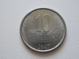 Бразилія Бразилия ^/--/^ Бразилия 10 сентаво 1997 года #9911 ^_^^^ Бразилія 10 сентаво 1997 року #9911 - фото фото фото