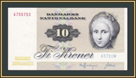 Інші країни Другие страны ^/--/^ Дания 10 крон 1972  (1975) P-48  (48 /--/ e.7) UNC ^_^^^ Данія 10 крон 1972 (1975) P-48 (48 /--/ e.7) UNC - фото фото фото