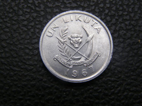 Республіка Конго Республика Конго ^/--/^ 1 ликута Конго 1967 г ^_^^^ 1 лікута Конго 1967 - фото фото фото