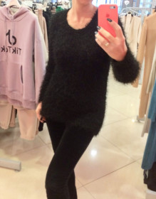 Светри Свитера ^/--/^ Светр New Look. Чорний. Стильний. Якісний. Мягенький. S розмір ^_^^^ Свитер New Look. Черный. Стильный. Качественный. Мягенький. S размер - фото фото фото