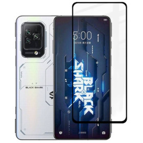 Чохли, бампера Чехлы, бампера ^/--/^ Захисне скло Fiji Premium для Xiaomi Black Shark 5 / 5 Pro повне проклеювання Anti-Static чорний ^_^^^ Защитное стекло Fiji Premium для Xiaomi Black Shark 5 / 5 Pro полное проклеивание Anti-Static черный - фото фото фото