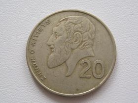 Кіпр Кипр ^/--/^ Кипр 20 центов 1991 года #19651 ^_^^^ Кіпр 20 центів 1991 року #19651 - фото фото фото