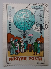 Угорщина Венгрия ^/--/^ Венгрия 1983 Воздушные шары, 1 /--/ Ft, гашеная ^_^^^ Угорщина 1983 Повітряні кулі, 1 /--/ Ft, гашена - фото фото фото