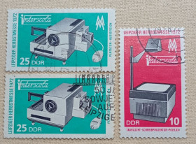 НДР, ФРН ГДР, ФРГ ^/--/^ ГДР 1972 г - Лейпцигская осенняя ярмарка,  гаш ^_^^^ НДР 1972 р - Лейпцігський осінняй ярмарок, 2 шт (див.фото) - фото фото фото