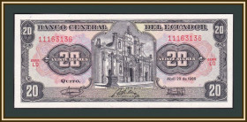Еквадор Эквадор ^/--/^ Эквадор 20 сукре 1986 P-121  (121 /--/ Аa.7) UNC ^_^^^ Еквадор 20 сукре 1986 P-121 (121 /--/ Аa.7) UNC - фото фото фото