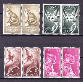 Фауна Фауна ^/--/^ NM Фауна Испания - Сахара 1969 г  MNH - пары ^_^^^ NM Фауна Іспанія - Сахара 1969 р MNH - пари - фото фото фото