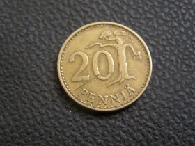 Фінляндія Финляндия ^/--/^ 20 пенни Финляндия 1963 г ^_^^^ 20 Пенні Фінляндія 1963 - фото фото фото