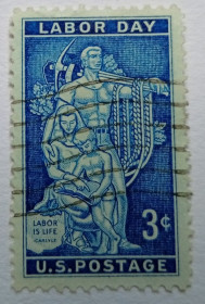 Північна Америка Северная Америка ^/--/^ США 1956 День труда, гашеная ^_^^^ 1956 — День праці, гашена - фото фото фото