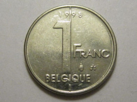 Бельгія Бельгия ^/--/^ Бельгия 1 франк 1998 года BELGIQUE 3 /--/ П /--/ 703 ^_^^^ Бельгія 1 франк 1998 року BELGIQUE 3 /--/ П /--/ 703 - фото фото фото