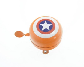 Велозамки, сигналізації Велозамки, сигнализации ^/--/^ Дзвінок Kands Captain America Помаранчевий (BC-BB /--/ 3231/C) ^_^^^ Звонок Kands Captain America Оранжевый (BC-BB /--/ 3231/C) - фото фото фото