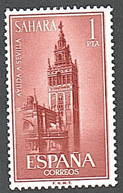 Інші країни Другие страны ^/--/^ Испанская Сахара  (1963) Колония. Для жертв наводнения в Севилье. Архитектура ^_^^^ Іспанська Сахара (1963) Колонія. Для жертв повені в Севільї. Архітектура - фото фото фото