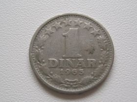 Югославія Югославия ^/--/^ Югославия 1 динар 1965 года 24693 ^_^^^ Югославія 1 динар 1965 року 24693 - фото фото фото