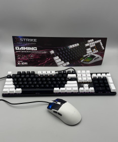 Клавіатури Клавиатуры ^/--/^ Комплект XSTRIKE X-1011 Клавіатура + Миша RGB USB ^_^^^ Комплект XSTRIKE X-1011 Клавиатура + Мышь RGB USB - фото фото фото
