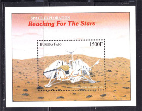 Освоєння космосу Освоение космоса ^/--/^ Космос . Буркина Фасо 2000 г  MNH - блок - ^_^^^ Буркіна Фасо 2000 г MNH - блок - фото фото фото