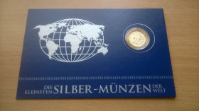 Мексика Мексика ^/--/^ Мексика СЕРЕБРО : 25 centavos 1950 год Ag блистер из серии Die Kleinsten Silber-Munzen + сертификат ^_^^^ Мексика СЕРЕБРО: 25 centavos 1950 Ag блістер з серії Die Kleinsten Silber-Munzen + сертифікат - фото фото фото