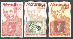 Маврикій Маврикий ^/--/^ Маврикий  (1979) 100-летие со дня смерти сэра Роуленда Хилла. Марки на марках ^_^^^ Маврикій (1979) 100-річчя з дня смерті сера Роуленда Хілла. Марки на марках - фото фото фото