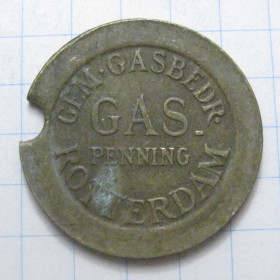 Інше Другое ^/--/^ Жетон - GAS penning Rotterdam - Вага 4,37 /--/ г - 43001 ^_^^^ Жетон - GAS penning Rotterdam - Вес 4,37 /--/ г - 43001 - фото фото фото