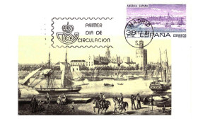 Освоєння космосу Освоение космоса ^/--/^ Флот  . Испания 1983 г ПК - гавань - 2 скана - СГ Мадрид ^_^^^ Іспанія 1983 р ПК - гавань - 2 скана - СГ Мадрид - фото фото фото