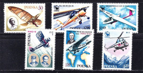 Транспорт Транспорт ^/--/^ Авиация .  Польша 1978  г  MNH - личности , летчики - ^_^^^ Польща 1978 р MNH - особистості, льотчики - - фото фото фото