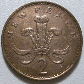 Єлизавета II (після ) Елизавета II (после ) ^/--/^ Велика Британія 2 нових пенса 1980 року 40472 ^_^^^ Великобритания 2 новых пенса 1980 года 40472 - фото фото фото