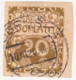 Чехословаччина Чехословакия ^/--/^ Чехословакия 1919 г № 4 гашеная ^_^^^ Чехословаччина 1919 р. No 4 гашена - фото фото фото