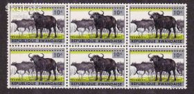 Фауна Фауна ^/--/^ NM Фауна . Руанда  1964 г ** буйвол ^_^^^ NM Фауна . Руанда 1964 ** буйвол - фото фото фото