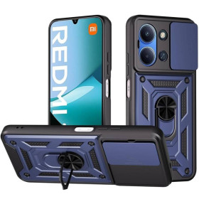 Чохли, бампера Чехлы, бампера ^/--/^ Чохол Fiji Camera Defence для Poco C /--/ 85 бампер із захистом камери та підставкою Dark Blue ^_^^^ Чехол Fiji Camera Defence для Poco C /--/ 85 бампер с защитой камеры и подставкой Dark Blue - фото фото фото