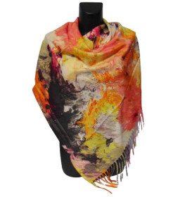 Шарфи, шалі Шарфы, шали ^/--/^ Женский платок Cashmere акварель разноцветный ^_^^^ Жіночий хустка Cashmere акварель різнобарвний - фото фото фото