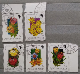 Флора Флора ^/--/^ Венгрия 1990 г - цветы ^_^^^ Угорщина 1990 р. - квіти - фото фото фото
