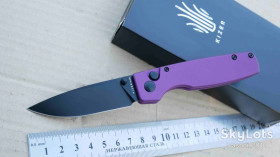 Ножі, мультітули Ножи, мультитулы ^/--/^ Kizer Original V /--/ 4605 /--/ C /--/ 4, 154 /--/ CM Black, Aluminum Purple, Caged Ceramic Ball Bearings, Outdoor Tactical, EDC, Button Lock - фото фото фото