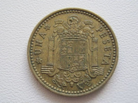 Іспанія Испания ^/--/^ Испания 1 песета 1966  (75) года 22436 ^_^^^ Іспанія 1 песета 1966 (75) року 22436 - фото фото фото
