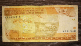 Ефіопія Эфиопия ^/--/^ ETHIOPIA Ефіопія 50 бирів 1989 1997 ^_^^^ ETHIOPIA Эфиопия 50 выборов 1989 1997 - фото фото фото