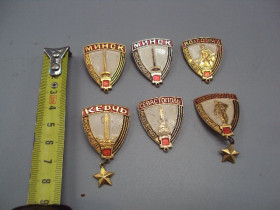 Інше Другое ^/--/^ Знак город-герой Минск, Волгоград, Керчь, Севастополь, Новороссийск памятник обелиск лот 6 шт №16757 ^_^^^ Знак місто-герой Мінськ, Волгоград, Керч, Севастополь, Новоросійськ пам'ятник обеліск лот 6 шт No /--/ 16757 - фото фото фото