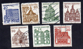 Інші країни Другие страны ^/--/^ ФРН 1964 - Будівлі дванадцяти століть  (Гб) ^_^^^ ФРГ 1964 - Здания двенадцати веков (Гб) - фото фото фото