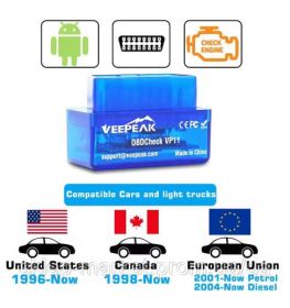Інше Другое ^/--/^ Автосканер Veepeak Mini Bluetooth OBD /--/ 2 для диагностики авто и считывания ошибок ^_^^^ Veepeak Mini Bluetooth OBD /--/ 2 для діагностики авто та зчитування помилок - фото фото фото
