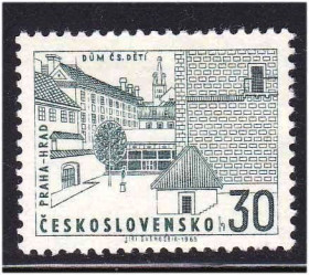 Чехословаччина Чехословакия ^/--/^ Чехословакия 1965 г MNH - архитектура ^_^^^ Чехословаччина 1965 MNH - архітектура - фото фото фото