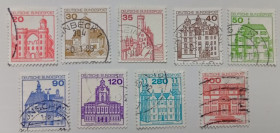 НДР, ФРН ГДР, ФРГ ^/--/^ Германия 1978-1982 Стандарт, замки, гашеные ^_^^^ Німеччина 1978-1982 Стандарт, замки, гашені - фото фото фото