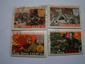 СРСР - СССР - ^/--/^ СССР, Михель 2009, 2515, 2628, 2761, 2779, Великая Отечественная война. ^_^^^ СРСР, Міхель 2009, 2515, 2628, 2761, 2779, Велика Вітчизняна війна. - фото фото фото