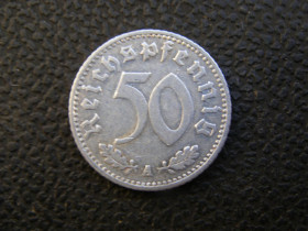 Веймарська республіка (-) Веймарская республика (-) ^/--/^ 50 пфенингов 1935 г A ^_^^^ 50 пфенінгів 1935 A - фото фото фото