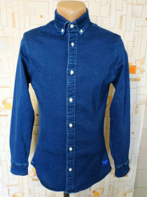 Сорочки Рубашки ^/--/^ Сорочка джинсова стрейчева JACK &amp; JONES унісекс p-p XS ^_^^^ Сорочка джинсова стрейчевая JACK &amp; JONES унисекс p-p XS - фото фото фото