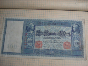 Німеччина Германия ^/--/^ 100 /--/ марк 1909  Німеччина ^_^^^ 100 /--/ марк 1909 Германия - фото фото фото