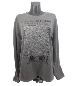Кофти Кофты ^/--/^ Женский батник LeVisha 50332 XL серый ^_^^^ Жіночий батник LeVisha 50332 XL сірий - фото фото фото