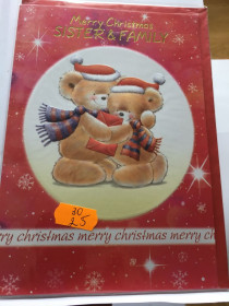 Іноземні Иностранные ^/--/^ Листівка Англія. Merry Christmas SISTER FAMILY. ^_^^^ Листовка Англия. Merry Christmas Sister Family. - фото фото фото