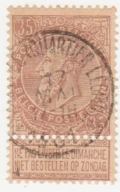 Бенілюкс Бенилюкс ^/--/^ Бельгия 1893  г. № 56 гашеная ^_^^^ Бельгія 1893 р. No 56 гашена - фото фото фото