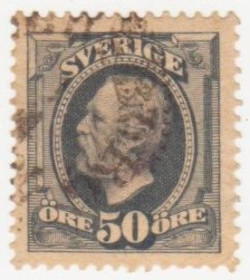 Інші країни Другие страны ^/--/^ Швеция 1891  г. № 48 гашеная ^_^^^ Швеція 1891 р. No 48 гашена - фото фото фото