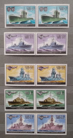 Транспорт Транспорт ^/--/^ СССР 1982 г - История отечественного флота. Военно-морские суда, негаш ^_^^^ СРСР 1982 - Історія вітчизняного флоту. Військово-морські судна, негаш - фото фото фото